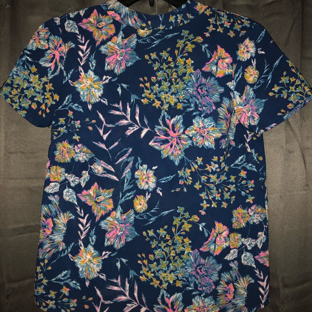High Neck Floral Shirt
